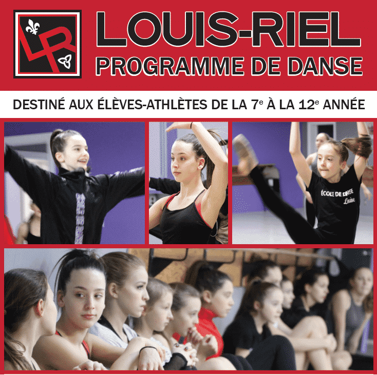 Affiche programme de danse à Louis-Riel