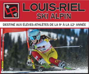 Affiche ski alpin à Louis-Riel